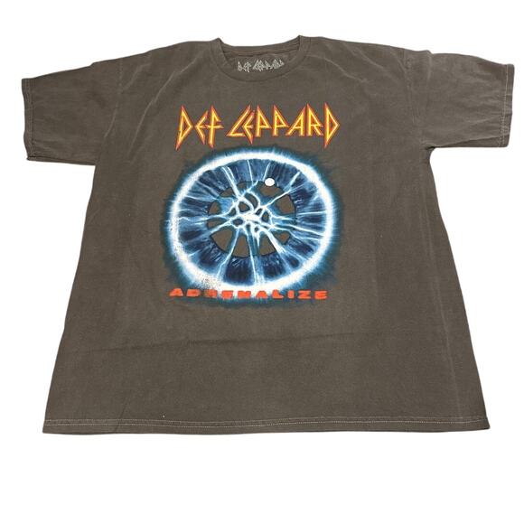 Def Leppard Graphic 'Adrenalize' Print Tee Shirt Size Large New without tags - Picture 2 of 4